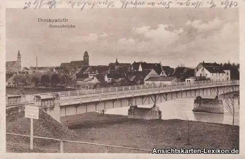 Donauwörth Totale mit Donaubrücke