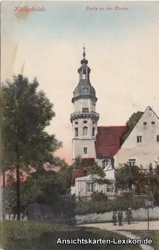 Königsbrück Partie an der Kirche