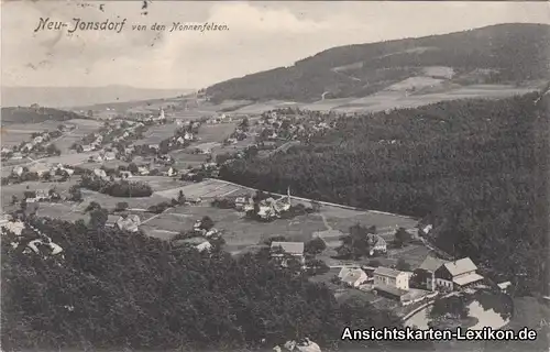 Jonsdorf Neu - Ansicht vom Nonnenfelsen