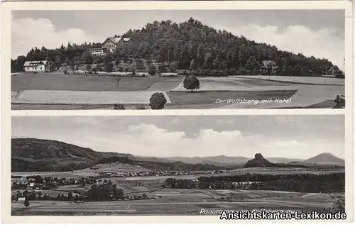 Bad Schandau-Krippen 2 Bild: Wolfsberg mit Hotel und Pan