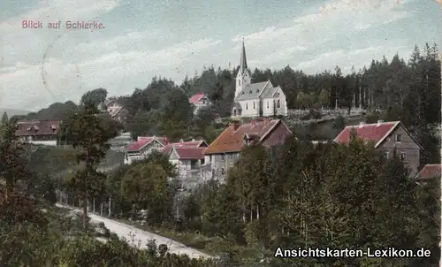 Schierke Kirche und Blick auf