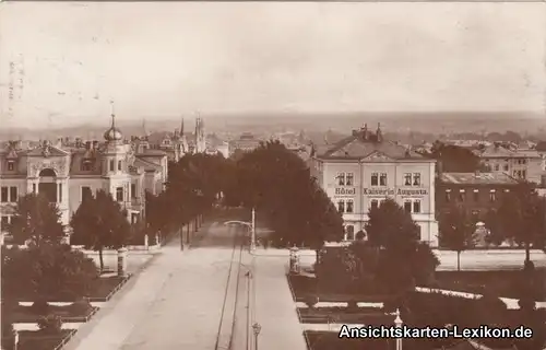 Weimar Blick vom Bahnhof - mit Hotel Kaiserin Augusta