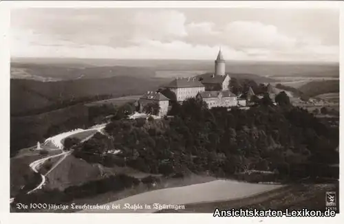 Ansichtskarte Seitenroda Luftbild Leuchtenburg 1935 