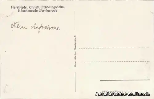 Wernigerode-Nöschenrode Christliches Erholungsheim