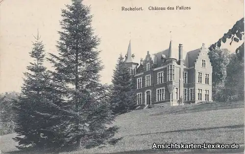 Rochefort (Belgien) Chateau des Falizes GPC Ansichtskart