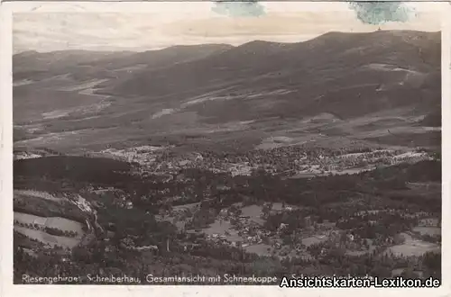 Ansichtskarte Schreiberhau mit Schneekoppe und Schneegru