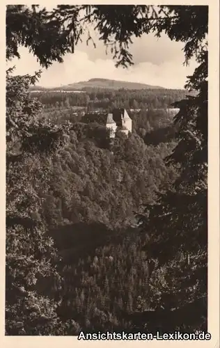 Ansichtskarte Burgk (Saale) Blick auf Schloß Burgk 1958