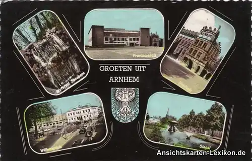 Arnheim 5 Bild: Willemplein, Singst, Stadthuis und Provi
