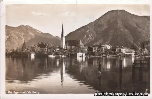 Ansichtskarte Rottach-Egern-Egern See mit Stadtpanorana 