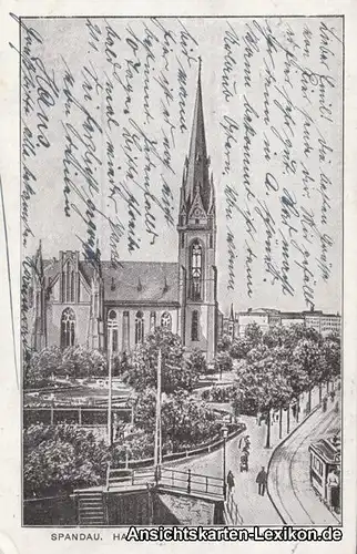 Berlin-Spandau Hafenplatz mit Garnisonskirche