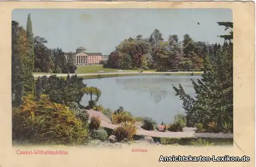 Ansichtskarte Kassel-Bad Wilhelmshöhe Blick auf das Schl