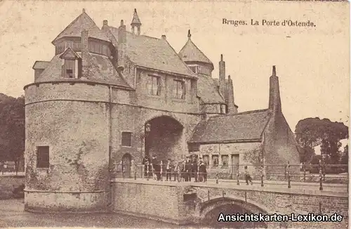 Ansichtskarte Postcard Brügge Bruges La Porte d´ Ostende