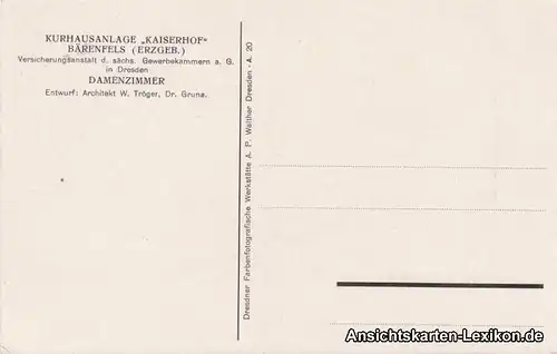 Altenberg (Sachsen)-Bärenfels Kurhausanlage "Kaiserh