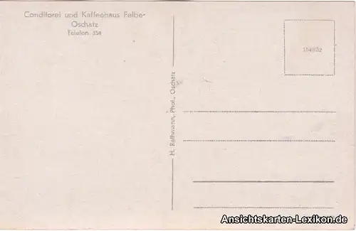 Oschatz Conditorei und Kaffeehaus Felbe  - innen