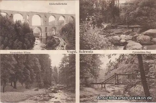 Pöhl-Jocketa 4 Bild: Elstertalbrücke, Pyramiedensteg, Lo