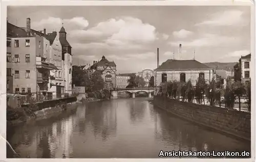 Foto Ansichtskarte Aue (Erzgebirge) Muldenpartie g1941 a