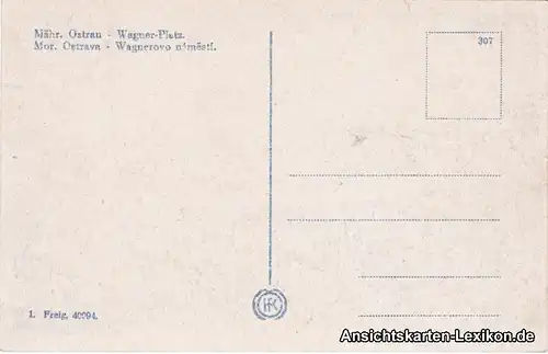 Ostrau Wagner Platz mit Autos