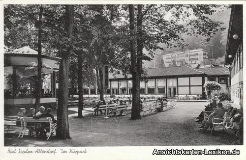 Ansichtskarte Bad Sooden-Allendorf Im Kurpark, Restauran