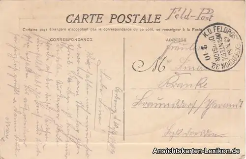 Ansichtskarte Rethel Rethel Parcepartout Aisnepartie 1919 