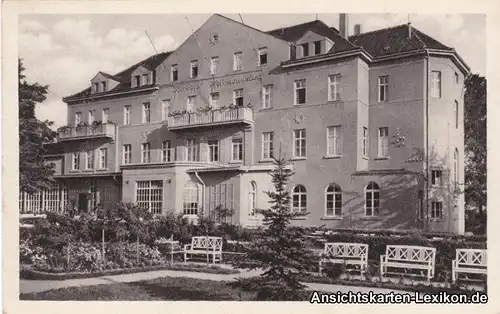 Ansichtskarte Bad Lausick Partie am Kurhotel b Leipzig  c1930