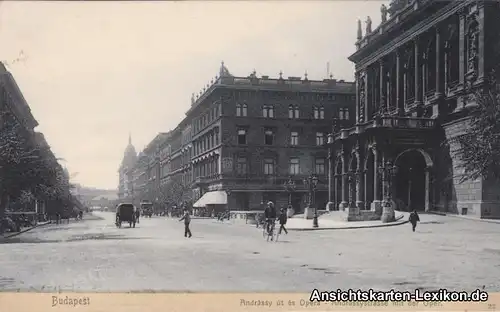 Budapest Partie an der Andrassystrasse (Adrassy ut)