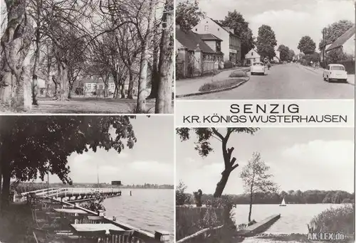 Foto Ansichtskarte Königs Wusterhausen Senzig See. Straß