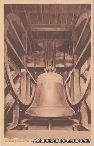 Ansichtskarte Erfurt Dom, Große Glocke - gegossen im Jah