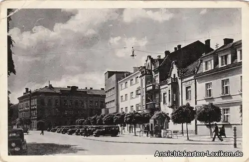 Ansichtskarte Bad Podiebrad Riegrovo namesti (Platz) Pod