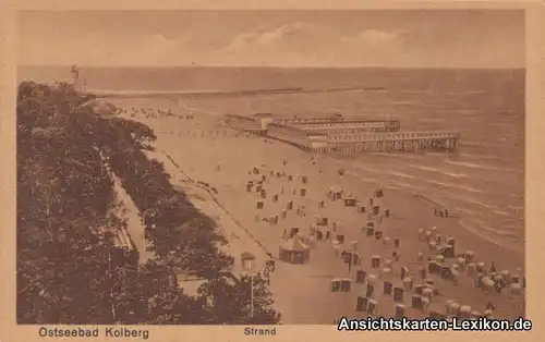 Kolberg Strandpartie mit Seesteg