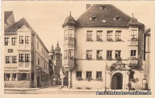 Bayreuth Altes Rathaus und Brautgasse