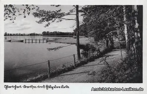 Glauchau Partie am Stausee mit Ruderbooten 1936 