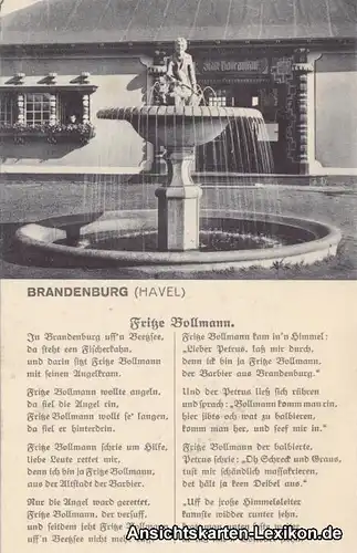 Brandenburg an der Havel Badeanstalt mit Fritze Bollmann 1920