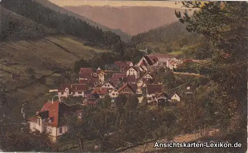 Bad Teinach Zavelstein Totale Ansichtskarte 1922