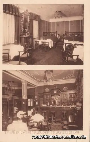 Düsseldorf 2 Bild: Trocadero Bar (Innen) Ansichtskarte 1926