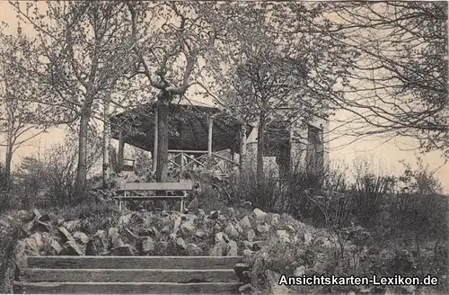 Hainichen In den Anlagen Pavillon Ansichtskarte b Chemnitz 1918