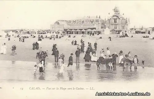 Calais Vue sur la Plage vers le Casino