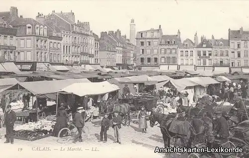 Calais Markttreiben auf dem Markt