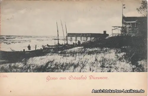 Berg Dievenow Strand und Strandhaus