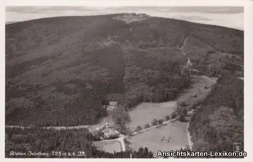 Brotterode Luftbild Ansichtskarte - kleiner Inselberg b 