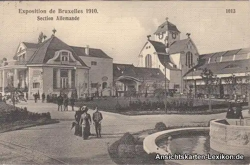 Brüssel Exposition de Bruxelles 1910 - Section Allemande
