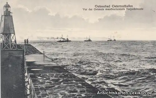 Osternothafen Ostswine-Swinemünde Warszów Świnoujście Ostmole Torpedoboote 1916