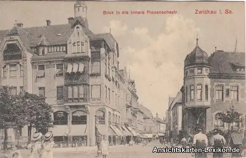 Zwickau Blick in die Innere Plauenschestraße