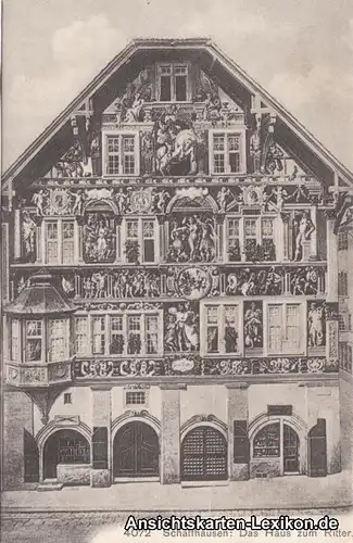Ansichtskarte Schaffhausen Das Haus zum Ritter c1918