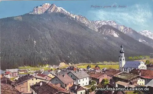 Fulpmes  Totalansicht Ansichtskarte b Innsbruck 1918