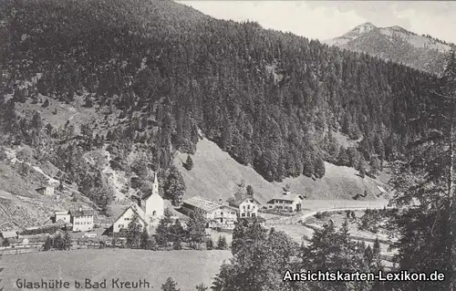 Ansichtskarte Kreuth Glashütte Panorama 1914