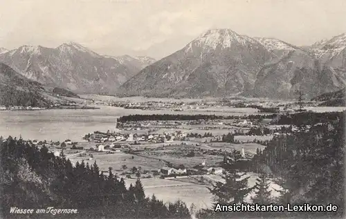 Ansichtskarte Bad Wiessee Totalansicht 1918