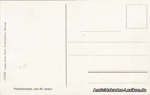 Ansichtskarte Garmisch-Partenkirchen Blick auf die Stadt