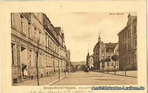 Schlettau Bismarckstraße und Schule
