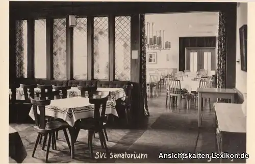 Ansichtskarte Altenberg (Erzgebirge) SVL Sanatorium 1954 