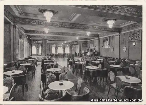 Nürnberg Hotel "Cafe Königshof" - Saal Ansichtskarte 1939